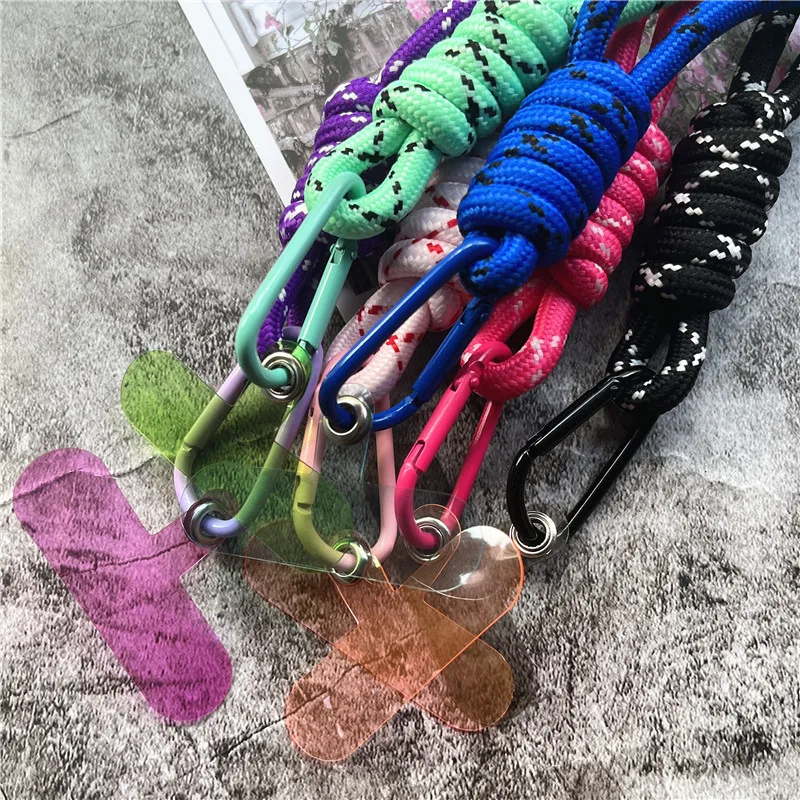 Lanyard Strap for Phone Accessories Colorful Rope Hang Mobile Cellphone Strap Anti-lost Key Lanyard Cellular Pendant Keychain