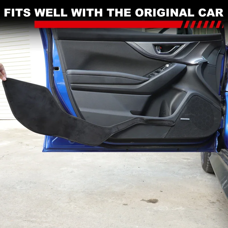 

Накладка на дверь автомобиля для Subaru WRX 2022-2025, бархатная защитная накладка на переднюю и заднюю дверную панель, аксессуары для интерьера