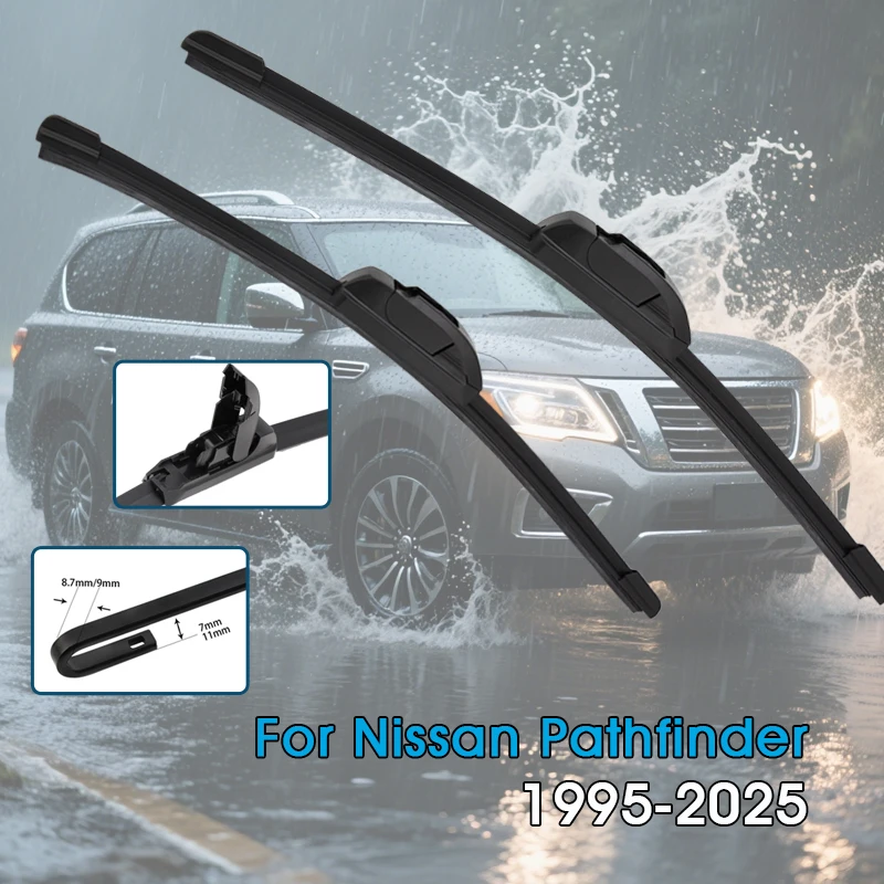 Auto Wischer Klingen Für Nissan Pathfinder R50 R51 R52 R53 1995-2025 Windschutzscheibe Windschutz Frontscheibe Klingen Auto zubehör