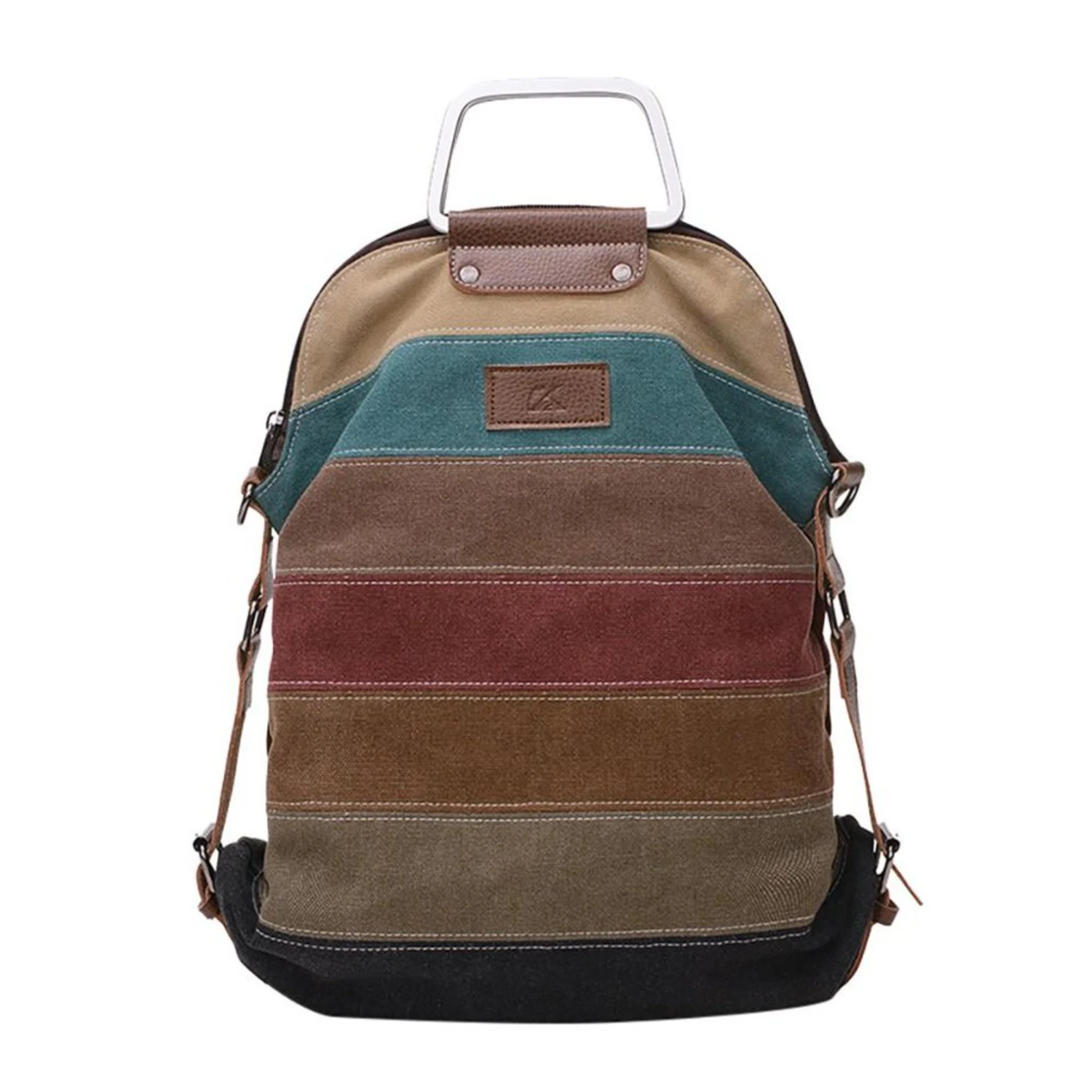 

Retro Canvas Multi-Color Tote Handbag Backpack - Wholesale Women Girls