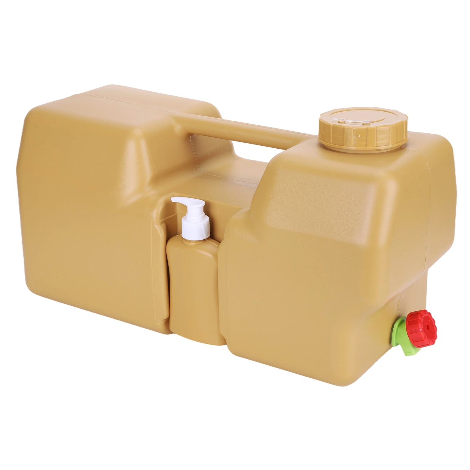 

Контейнер для воды для кемпинга на 5 галлонов/20 л с краном и дозатором для дезинфицирующего средства для рук, для автомобиля, активного отдыха, походов, пикников