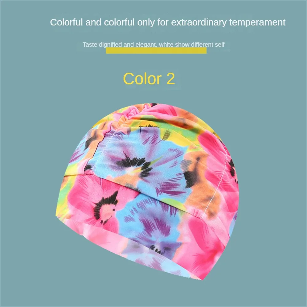 Water Sport Caps Swim Pool Summer Diving Caps Nylon Waterproof Swimming Caps For Swim Multifunction Colorful Swimming Hat