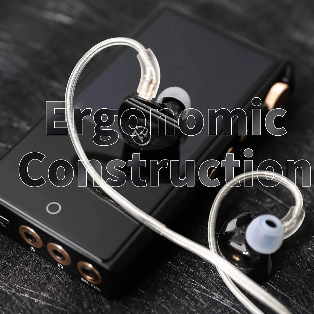 سماعات أذن Sonus HiFi سعة 7 هرتز 1DD + 1BA Hybrid IEM مع كابل OCC مطلي بالفضة عالي الجودة للموسيقي الصوتي