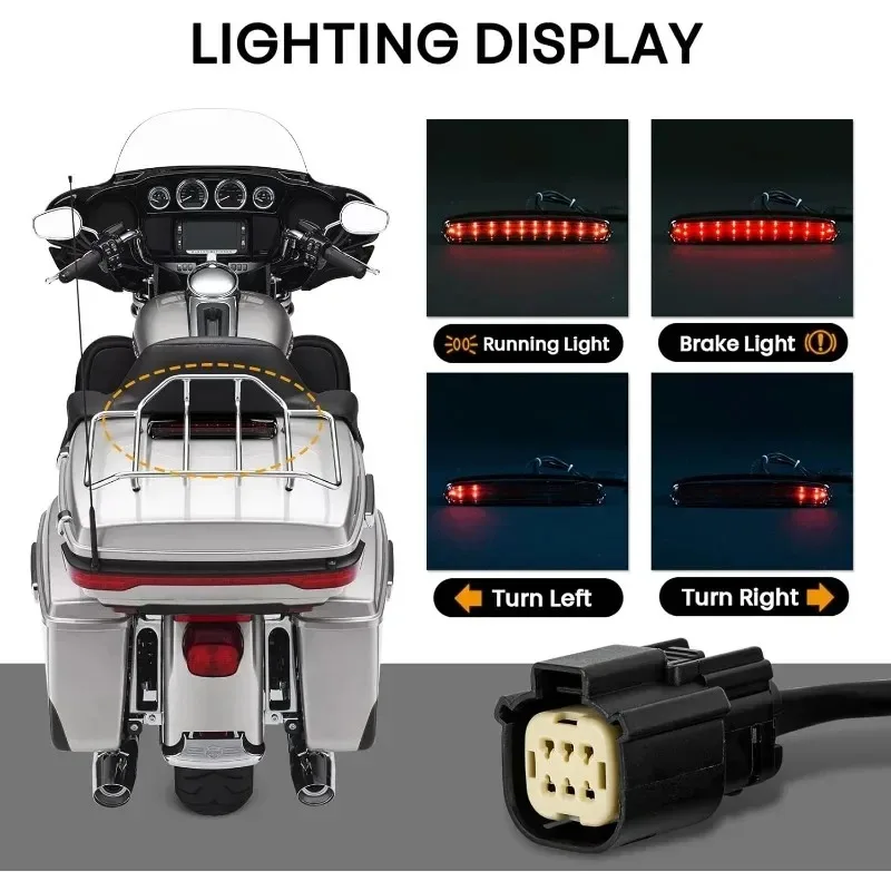 Running Light Brake Light Turn Signal Blinker for CVO Electra Glide Ultra Limited Classic Low Tri Glide 2014-later Motorcycle 4
