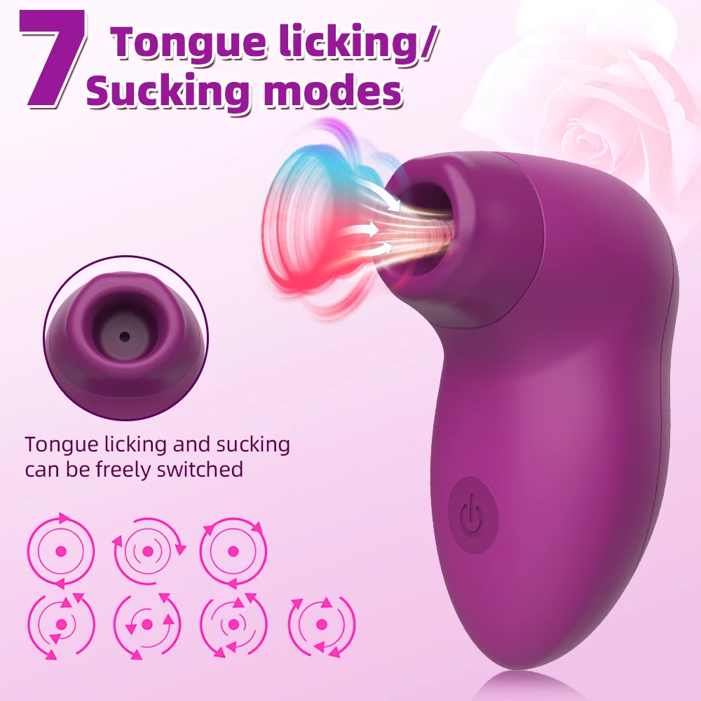 Clitoral Sucking Licking Tongue Vibrator Clit Sucker for Women Nipples Vagina Stimulator Massager Masturbator Adult Sex Toys