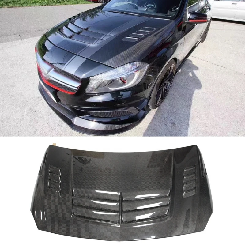 

Top Quality Carbon Fiber Material Var Style Engine Bonnet Hood Cover for W176 A45 16-19