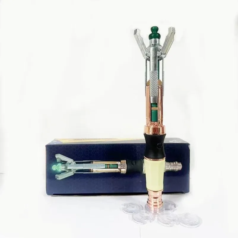 12th Sonic Screwdriver Metal Texture Gesture Induction Light Sound Openable Claw Cosplay Collectible Prop
