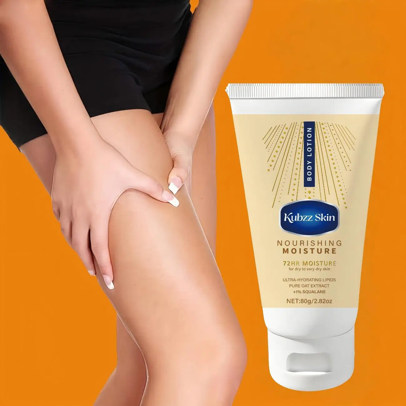 80g Portable Plant-Based Squalane Body Firming Cream, 80g, Moisturizes and Firms the Skin, with a Fresh Scent Helps Reduce Wrinkles on the Abdomen and Thighs, Leaving Skin Smooth and Soft. Has a Non-Greasy Texture and a Lightweight Formula, Making It Easy to Carry When Traveling.