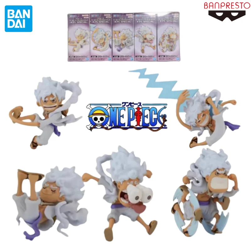 

Оригинальные фигурки героев мультфильма BANPRESTO One Piece WCF, обезьянка д Луффи, игрушки для детей, подарки, модели, украшения