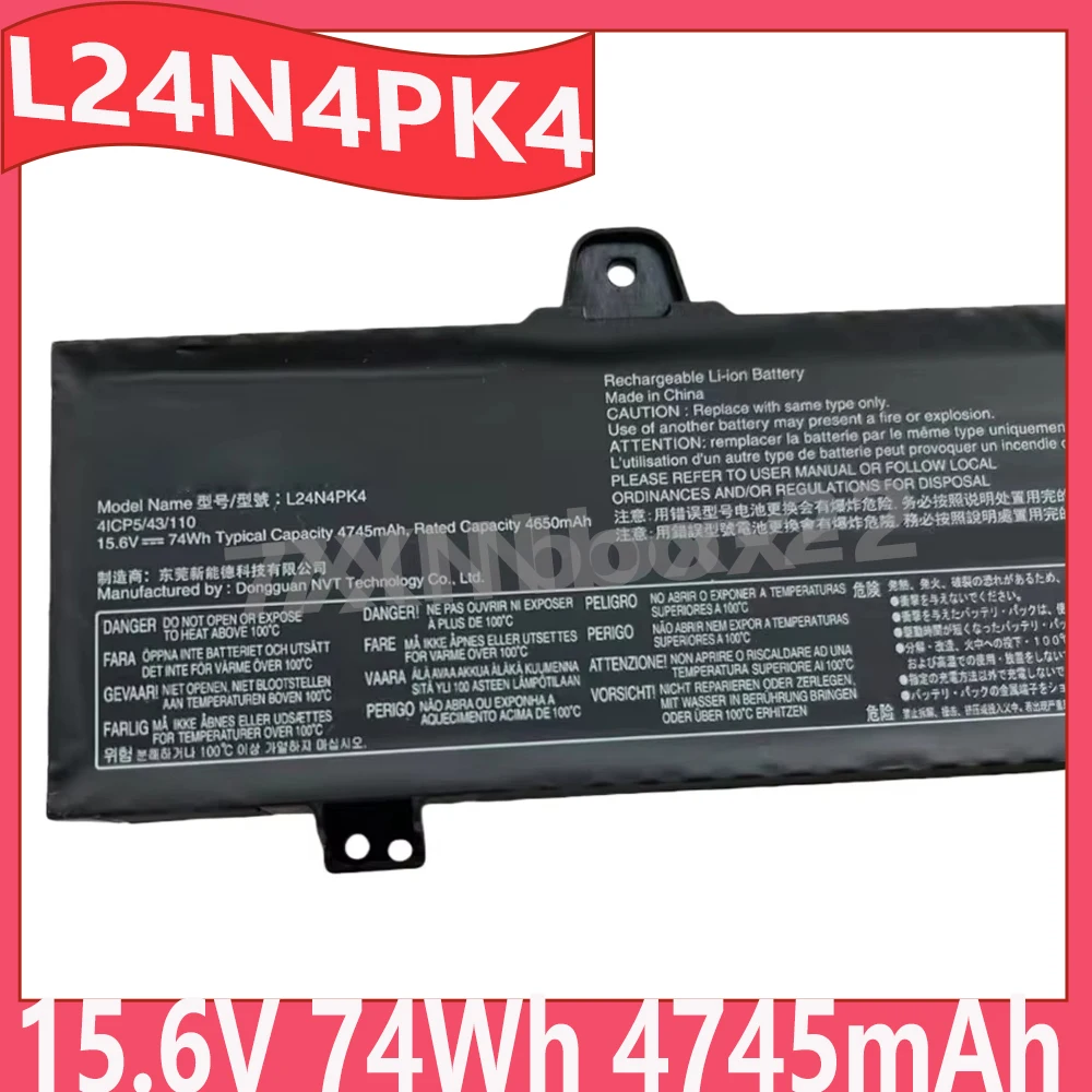 Brand new L24N4PK4 L24M4PK9 15.6V 74Wh 4745mAh Laptop Battery For Lenovo  Legion Go 8AHP2 series 41CP5/43/110