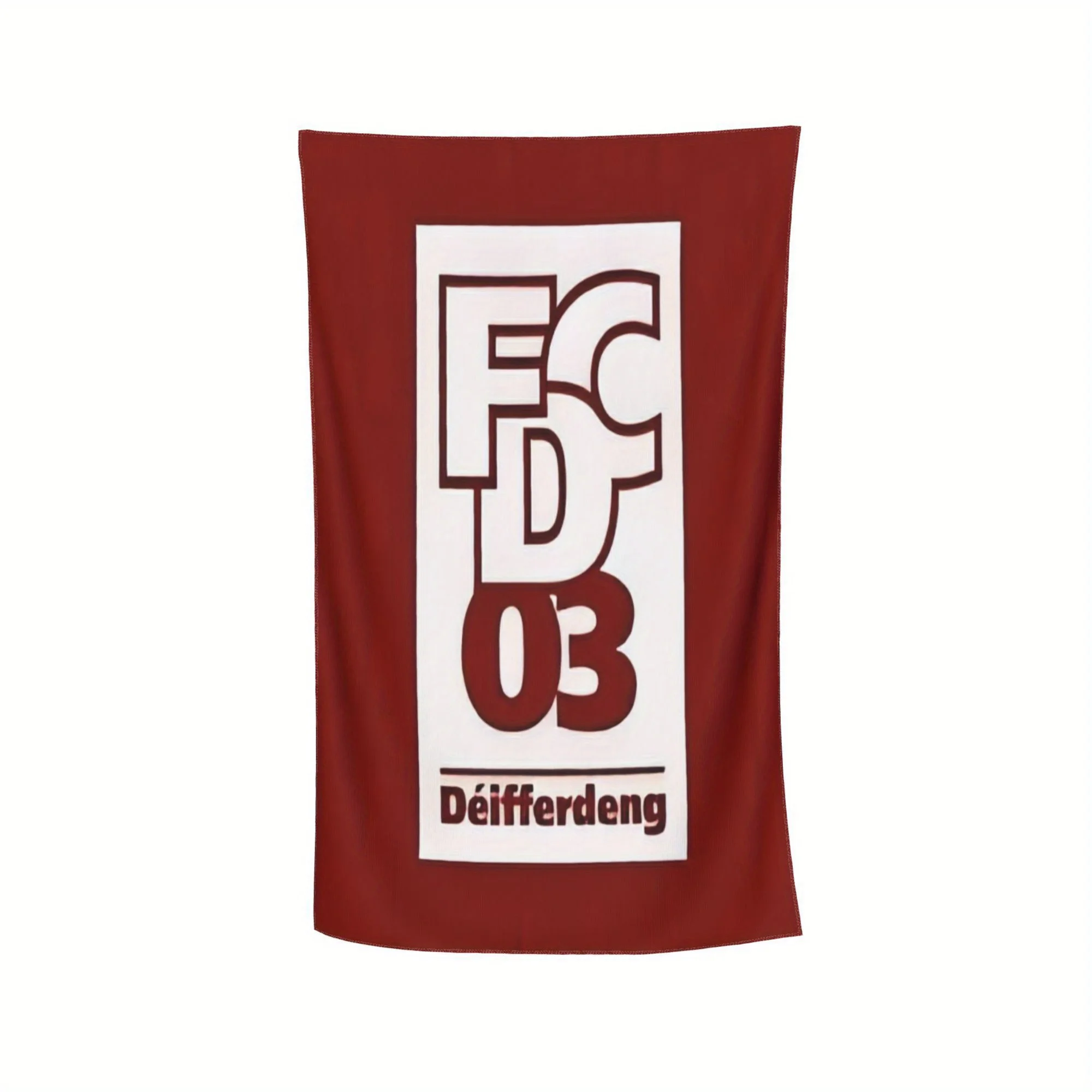 

FC Differdeng 03 Themed Beach Towel - Modern Microfiber, Machine Washable, Quick-Dry & Sand-Resistant, Rectangular Design for Sw
