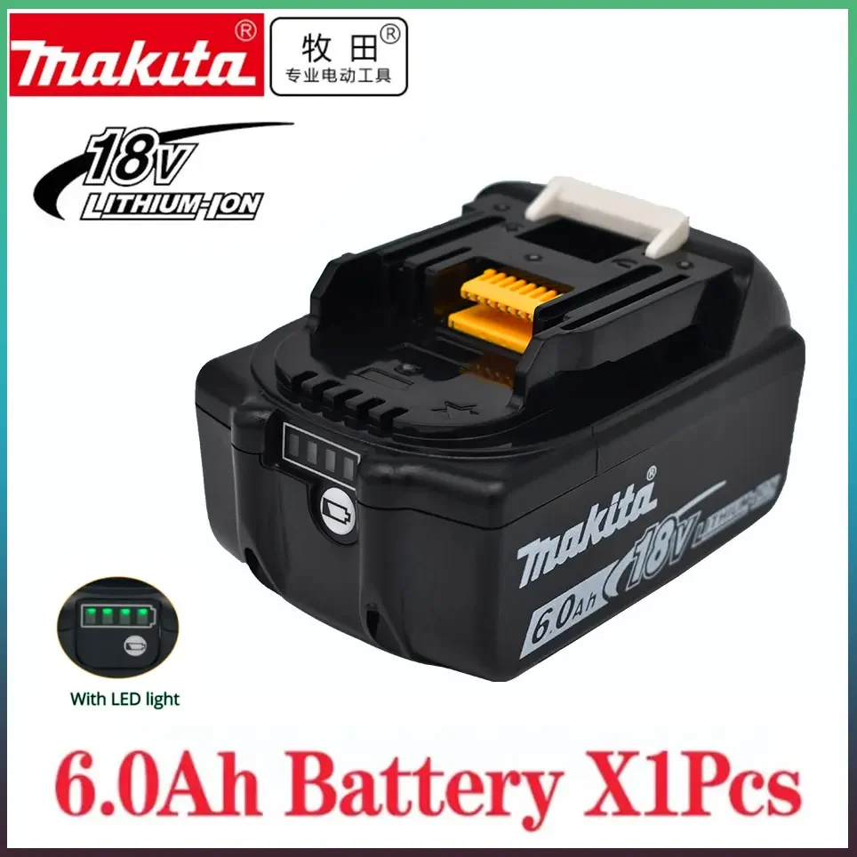 

Makita Original Lithium ion Rechargeable Battery 18V 6000mAh 18v 6.0Ah drill Replacement Battery BL1860 BL1830 BL1850 BL1860B