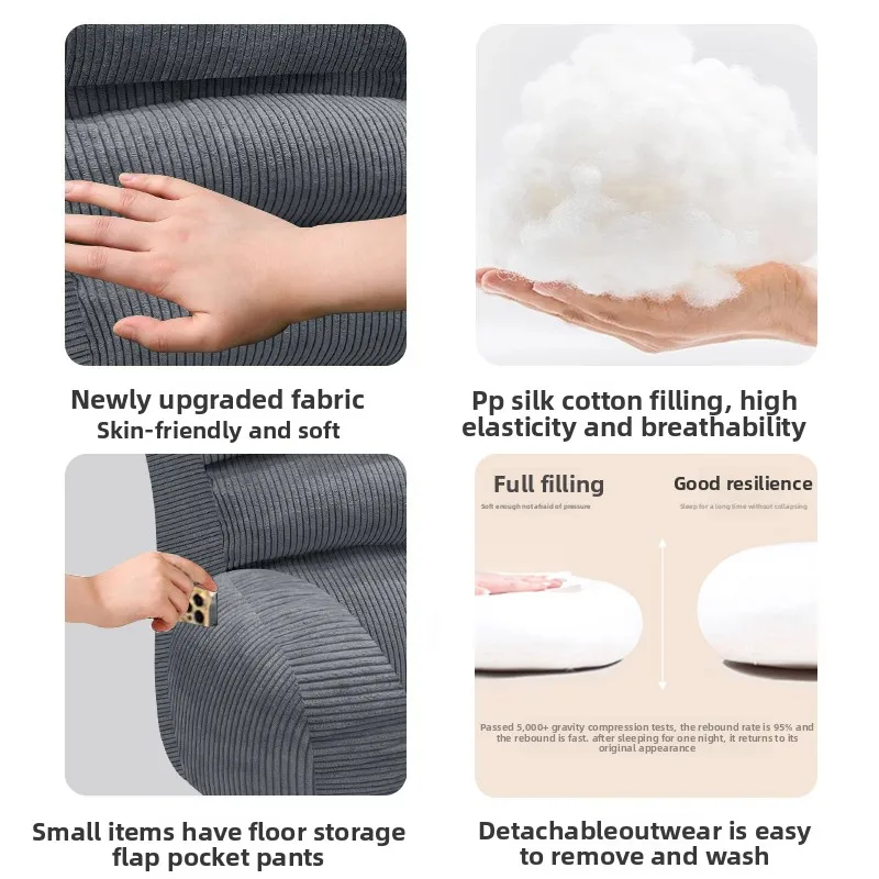 ‌Bed Rest Pillow with Arms, Lounge Sofa Backrest Cushion, Removable Cover Orthopedic Support, Breathable Multi-Position Cushion