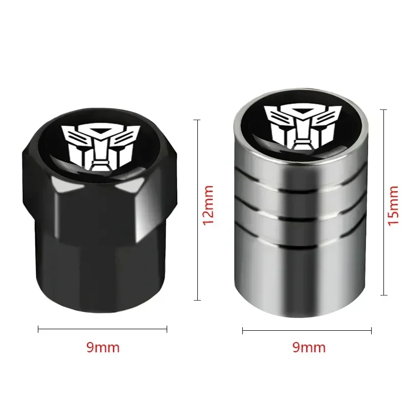 4 قطعة سيارة قضيب صمام إطار قبعات المحولات شعار إطارات عجلات السيارة صمامات الإطارات الجذعية قبعات الهواء غطاء محكم دراجة نارية Accessoire