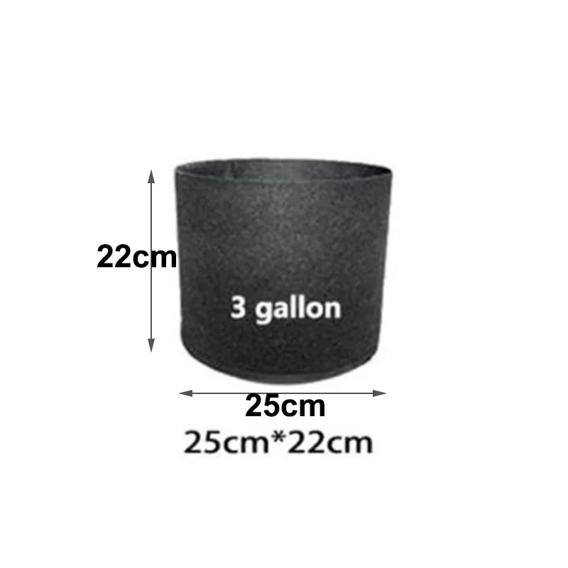 3 Gallon gardening tools flower grow pot Plant Bags nursery Planter Pots Fabric starter garden Tree planting For vegetable C1