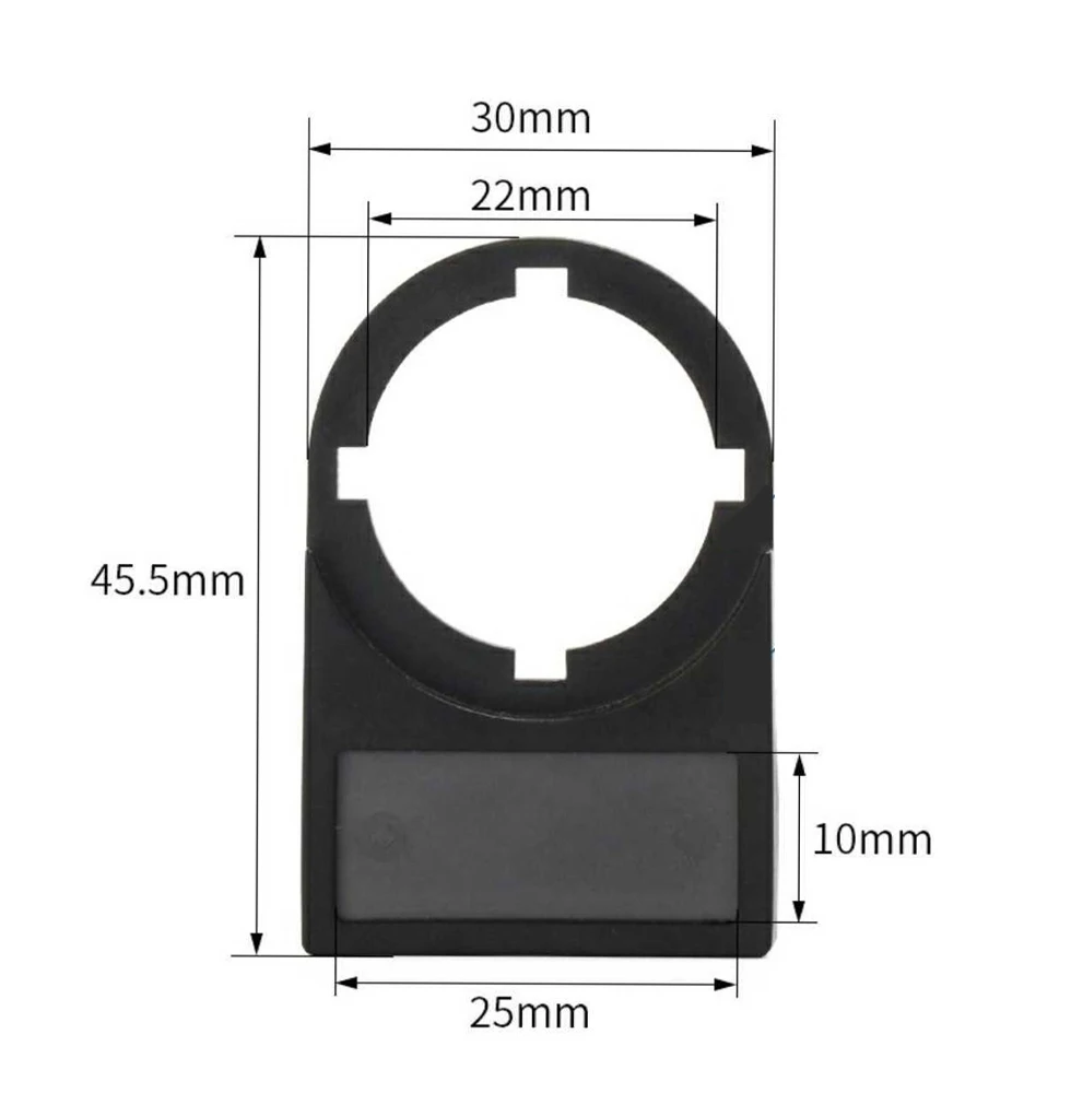 10PCS 22mm high quality button switch label board 25x11