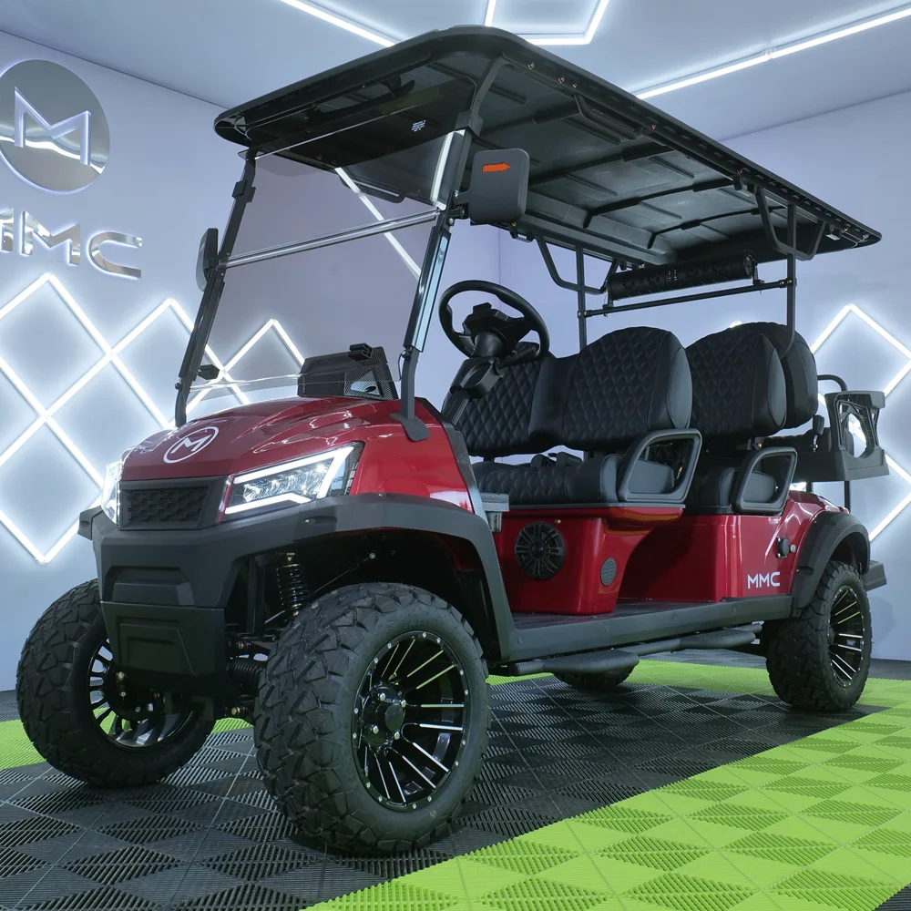 Hot Sale New Golf Cart Dealers 30% Max Driving Slope 4+2 Hunting Golf Cart China 6 Seater Golf Carts Electric