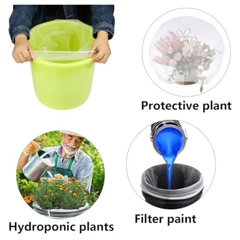 AEE4-26 Pack Paint Filter Bags 5 Gallon Flex Top Paint Filter Bags Hydroponic Paint Filter Bags For Paint Gardening