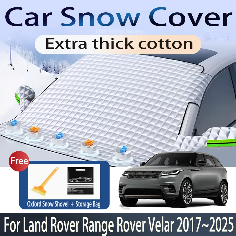 Car Cover For Land Rover Range Rover Velar 2017~2025 Front Windshield Snow Ice Shield Protector Window Shade Cover Accessories