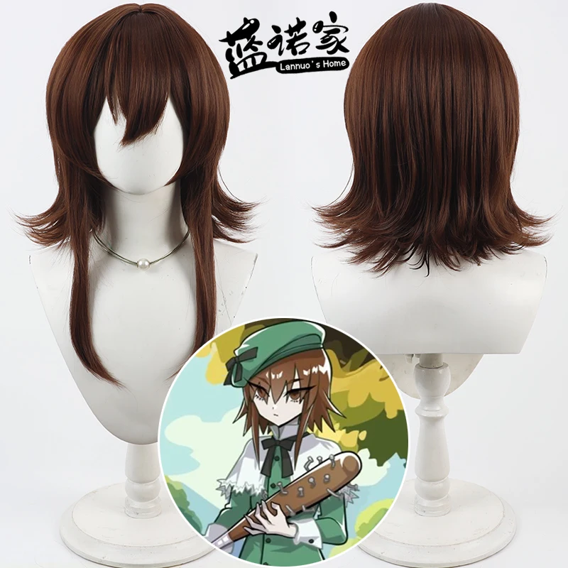 أنيمي نحن نطلح العالم الآخر السيدة زومو كوس شعر مستعار تأثيري هالوين كرنفال الدعائم الطرف الاصطناعية + غطاء شعر مستعار #1