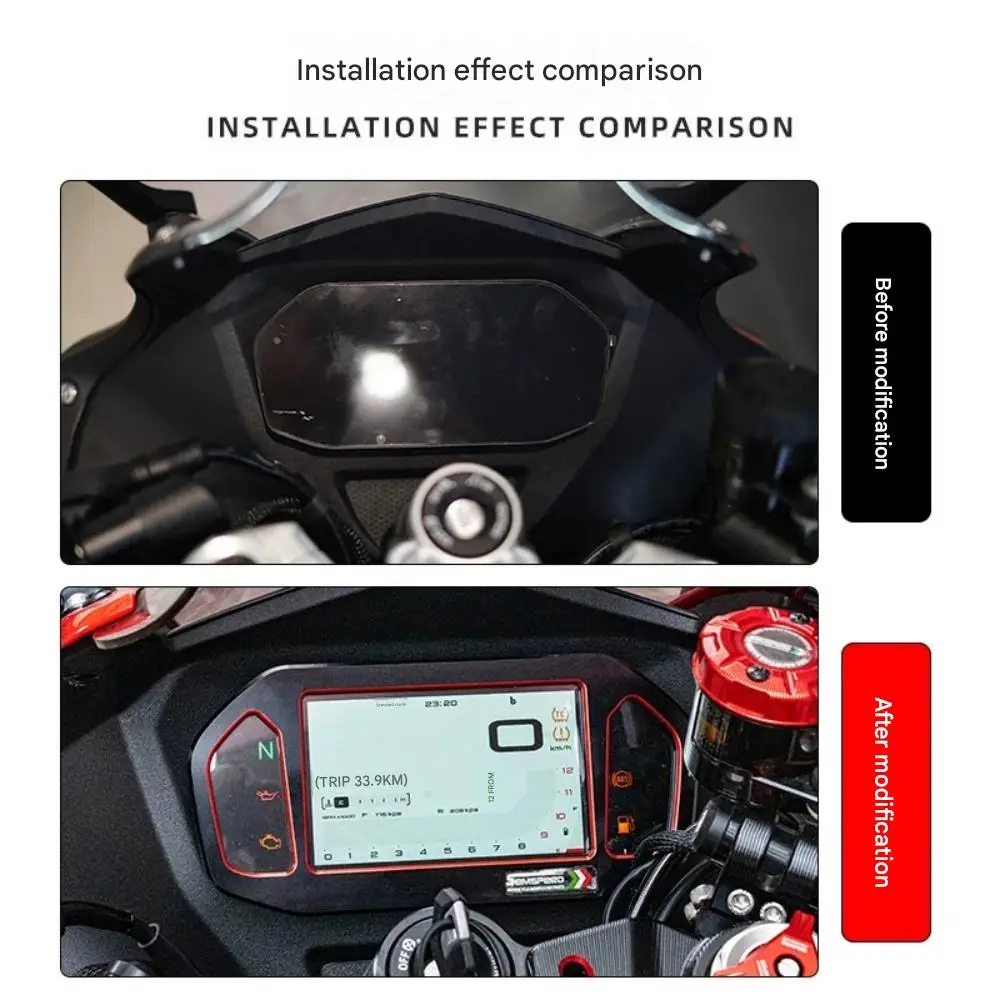 Suitable for QJMOTOR SRK550RR, SRK600RR, SRK800RR, and SRK921RR: Modified instrument cluster trim cover/protective cover.