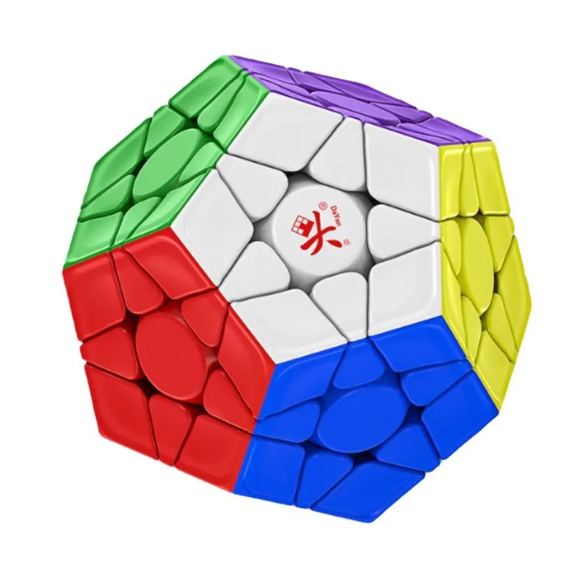 Dayan-M Pro Megaminx Magic Speed Cube, Magic Puzzle, Stickerless, Fidget brinquedos profissionais, Puzzle magnético