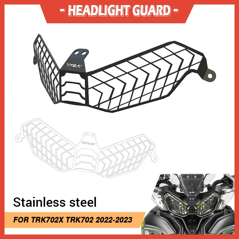 

FOR Benelli TRK 702X 2022-2023 Motorcycle Headlight Headlamp Grille Shield Guard Cover Protector TRX702X TRK-702X TRX702 X 2024