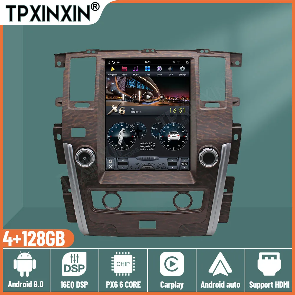 

Android 9 Car GPS Navigation For Nissan Patrol Armada Royale Y62 2010-2019 Tape Stereo Headunit Multimedia Player Auto Radio DSP