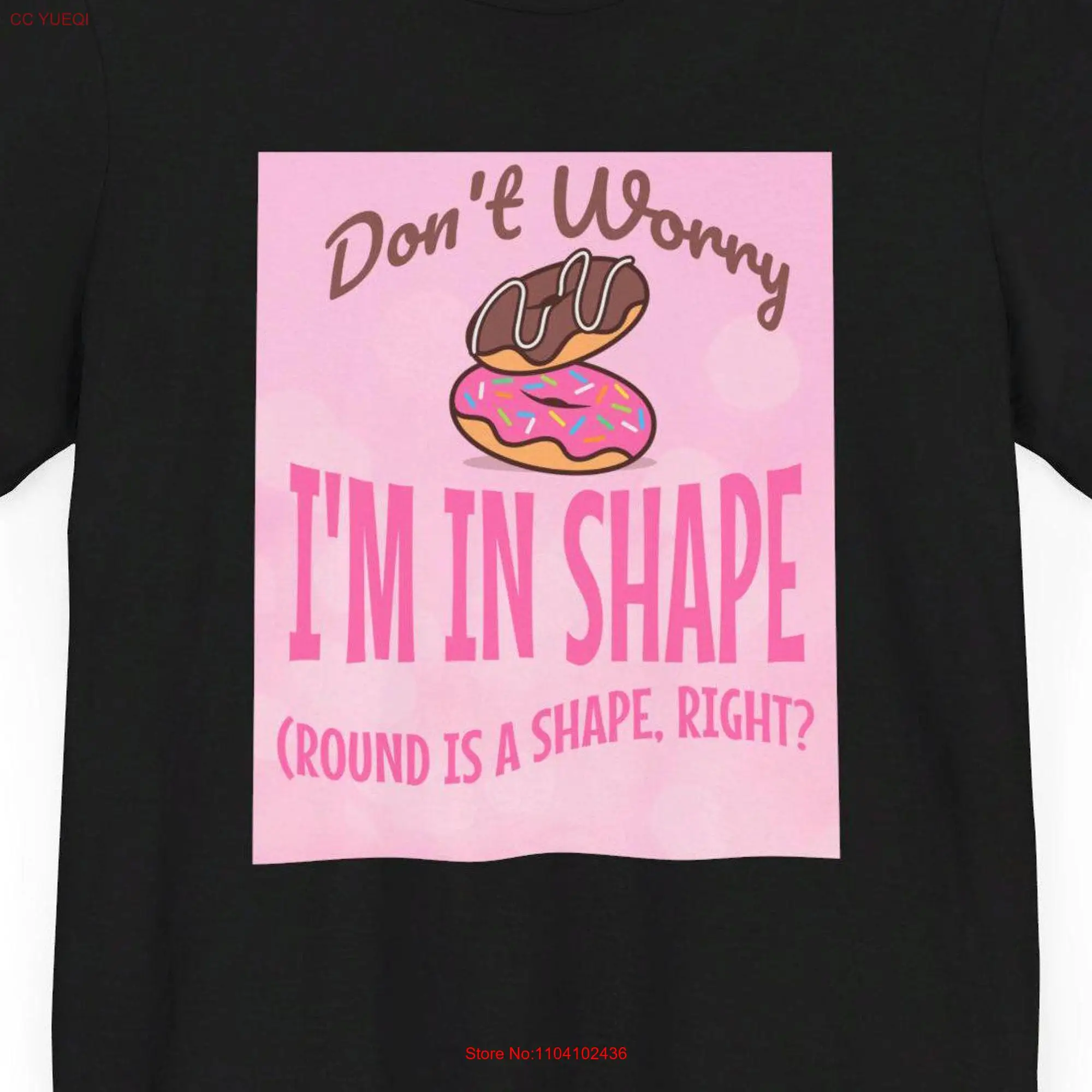 I'm in Shape Round is a Right Funny T Shirt Body Positivity GifT No Diet Love Yourself Relax Grandmother Daughter