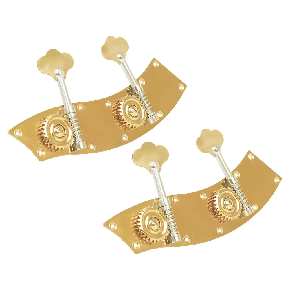 

2 Pcs Bass Knob Instruments Portable Tuning Peg Double Accessories Guitar Accessory Head Copper Alloy for Lightweight