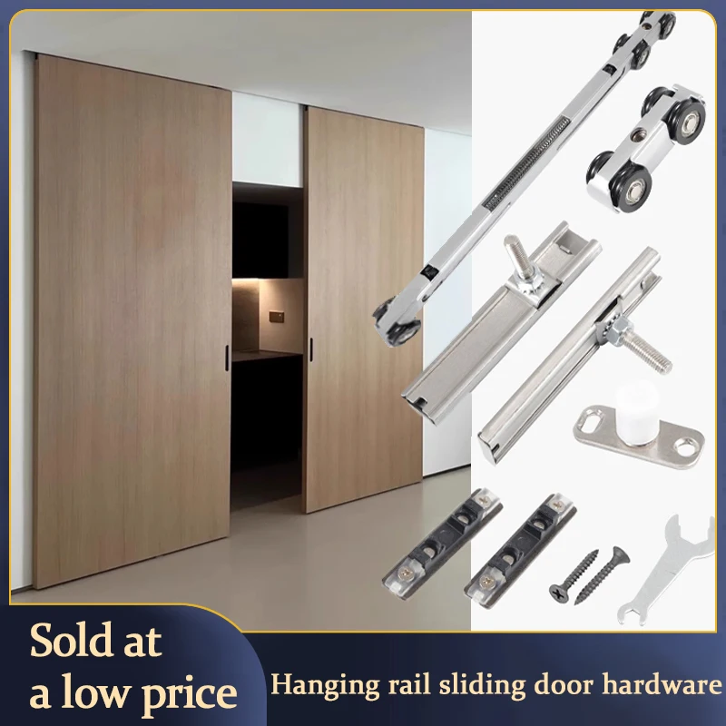 

Bidirectional Buffer Kitchen Hanging Rail Push-Pull Sliding Door Track Hanging Pulley Hanging Sliding Door Damper Accessories