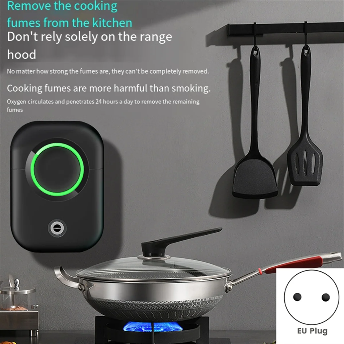 منقي هواء منزلي للاستخدام الداخلي، وإزالة الفورمالديهايد، ومزيل الروائح الكريهة للمرحاض والحيوانات الأليفة مع EU Pluga83x