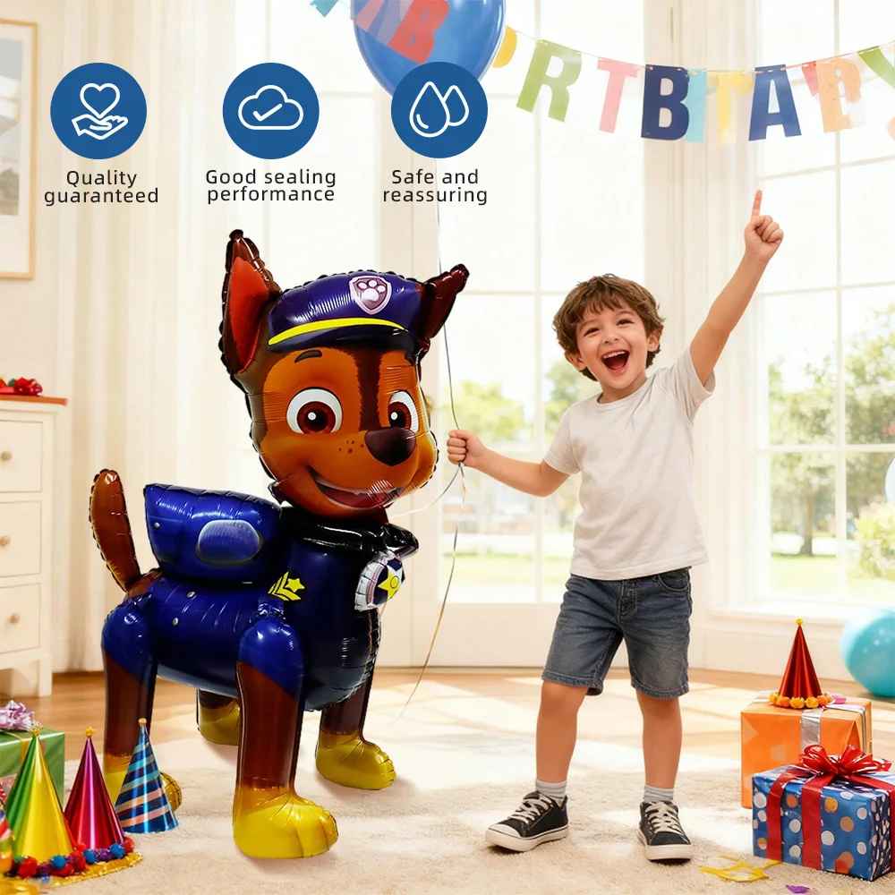 بالونات باو باترول ثلاثية الأبعاد عملاقة قابلة للنفخ على شكل كلب كرتوني لمستلزمات تزيين حفلات أعياد ميلاد الأطفال #4