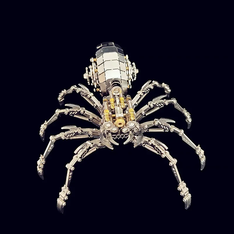 Rompecabezas 3D Animal Spider King modelo Metal escorpión rompecabezas DIY montar juguetes Kits de montaje mecánico