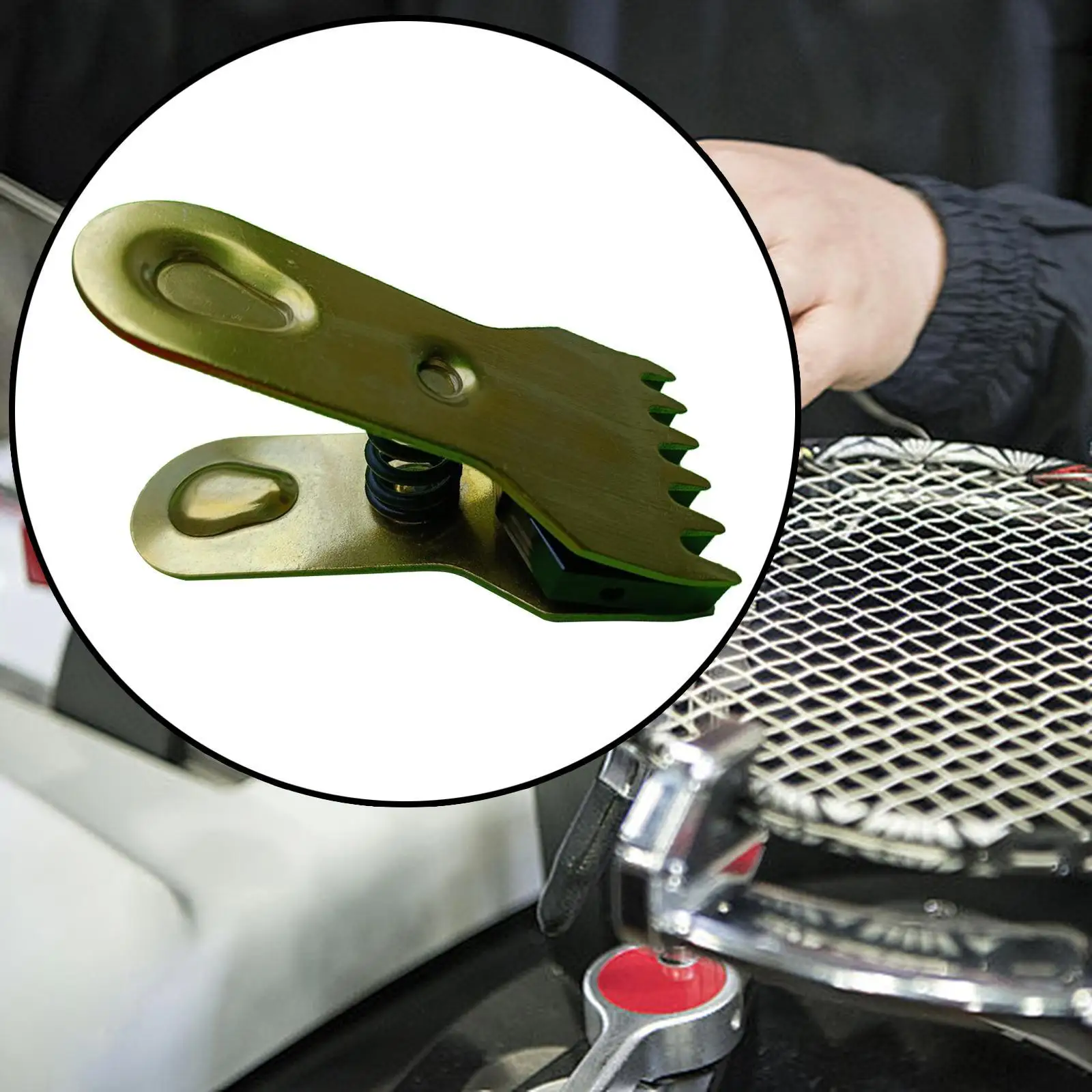 

Зажим для натягивания струн для бадминтона, фиксированный зажим, 6-зубчатый компактный захват, легкая пружина