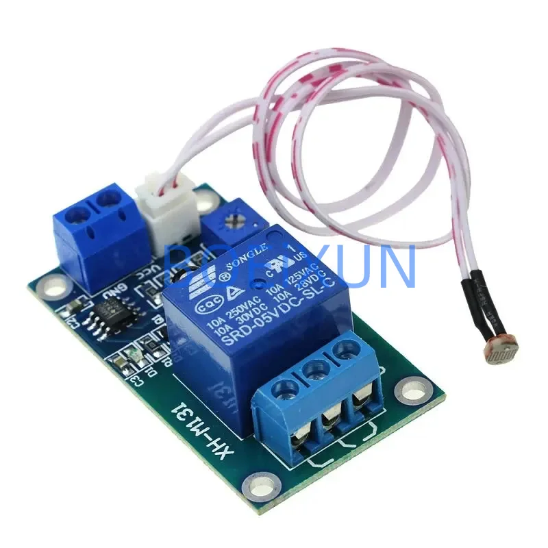 XH-M131 DC 5V / 12V Light Control Switch Photoresistor Relay Module Detection Sensor 10A brightness Automatic Control Module
