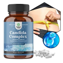 Candida Complex - Probiotics and Digestive Enzymes Natural Ingredients To Support Digestive Health and Intestinal Flora Balance