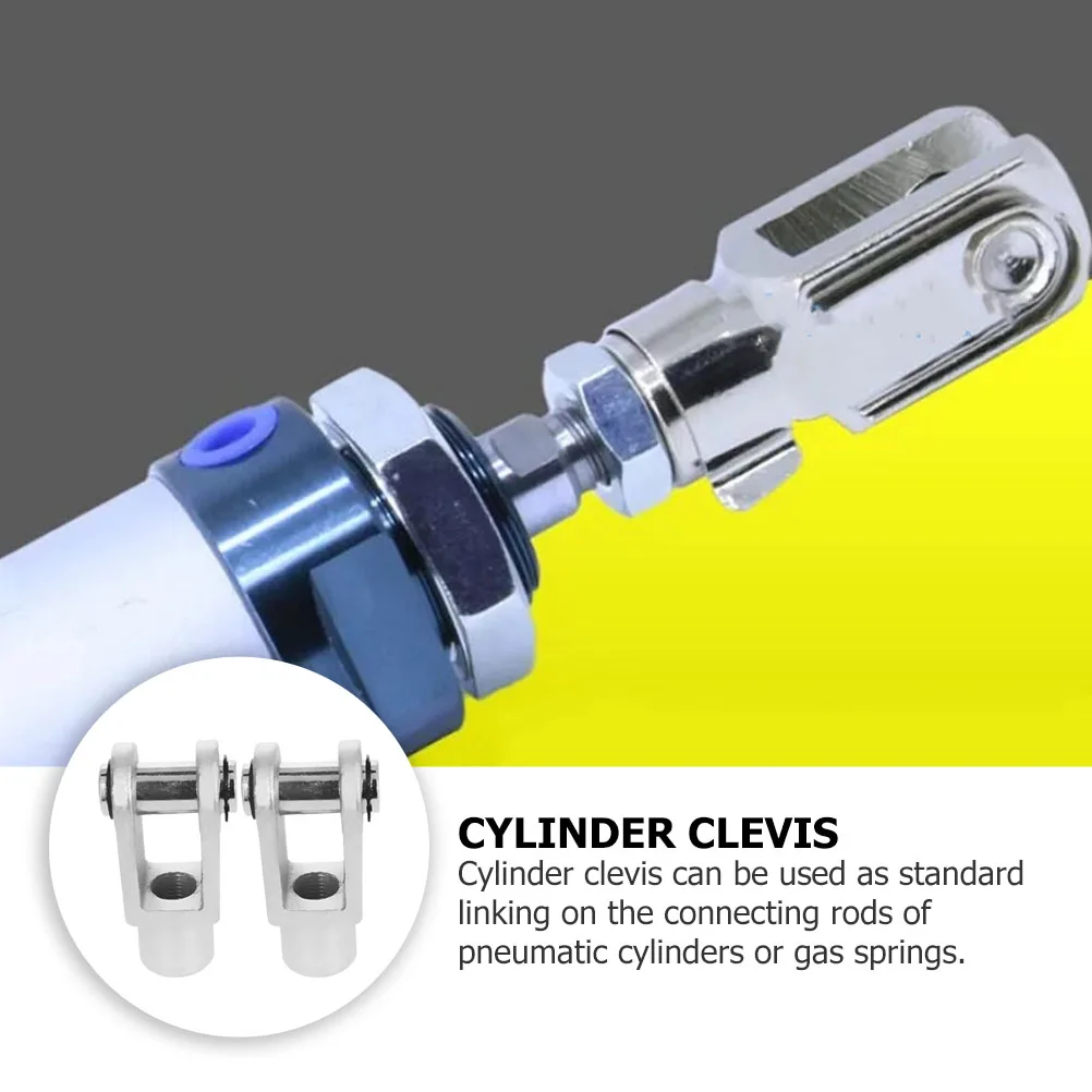 

2 pcs Y Joint Accessories Rod Clevis Female Thread Cylinder Connector Static Transmission Industrial Fittings