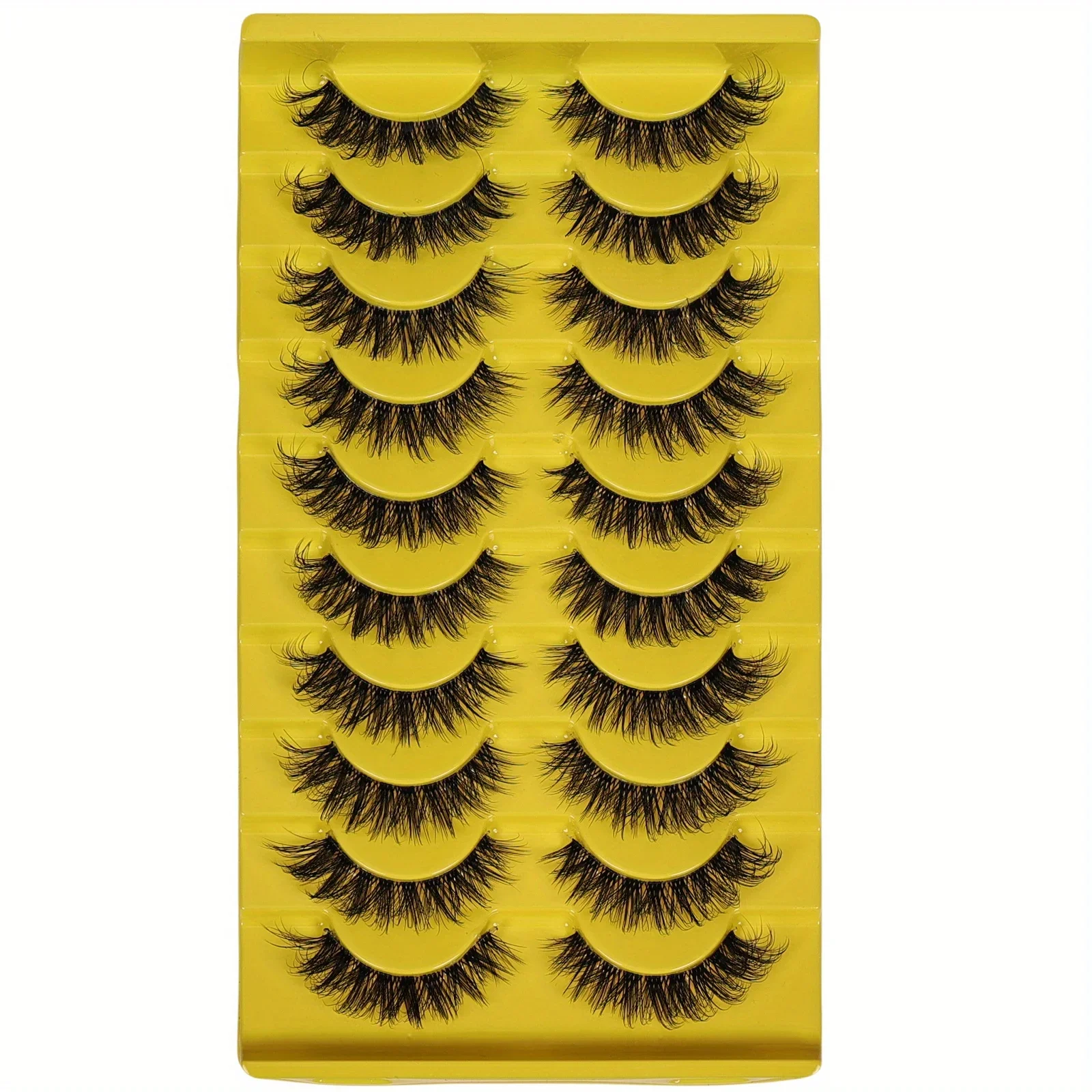 90Pairs/9Pack Natural Fluffy False Eyelashes Lashes 3D Volume Strip Lashes D Curl Fake Eyelashes with Clear Band Eye Lashes