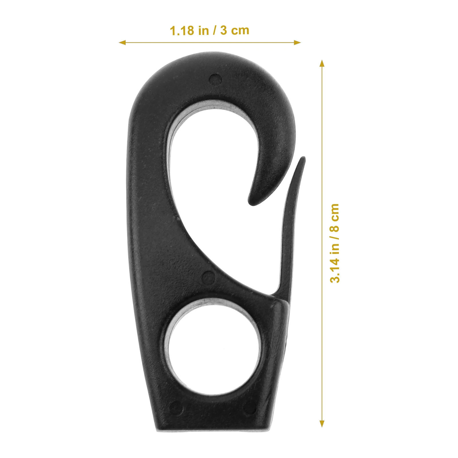 

10pcs Plastic Hooks Strong Durable Fishing Rigging Bungee Buckles Canoe Kayak Rowboat Boat Seats Accessories Outdoor