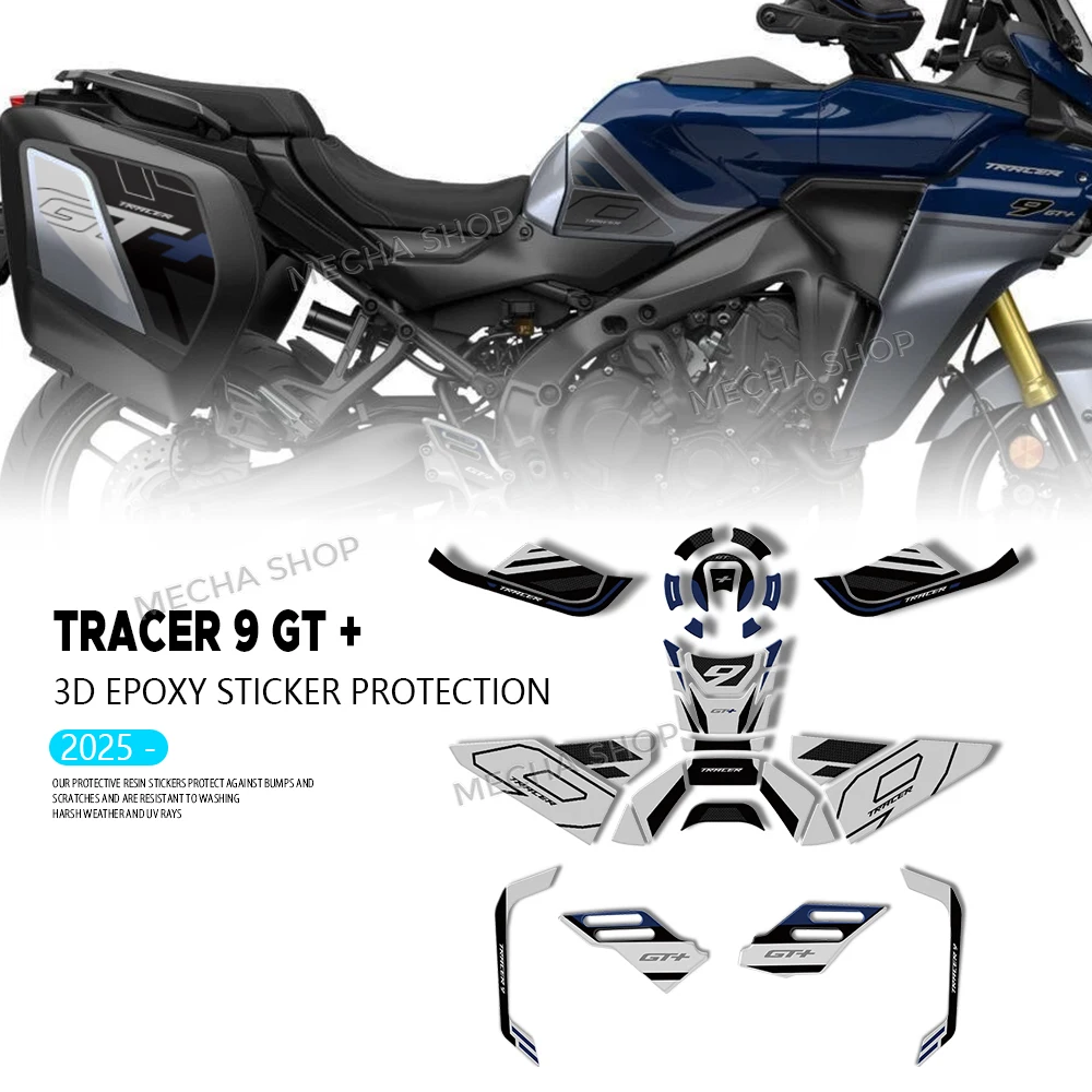 

For Tracer 9 GT + 2025 Tracer 9GT Plus 3D Tank Pad Sticker Kit Motorcycle Accessories Decals