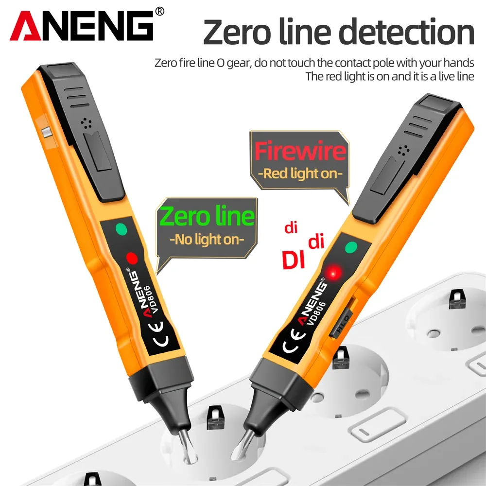 ANENG VD806 Tester Vape Pen AC/DC Voltage Battery Current Non Contact Voltage Detector Electrical Circuit Tester Led Pen Tools