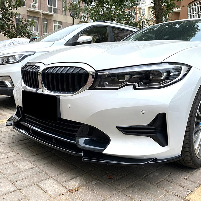 Für BMW 3er G20 G21 320i 325i 2019-2022 Auto Frontstoßstange Lippe Spoiler Splitter Schutz Karosserie-Kit Tuning