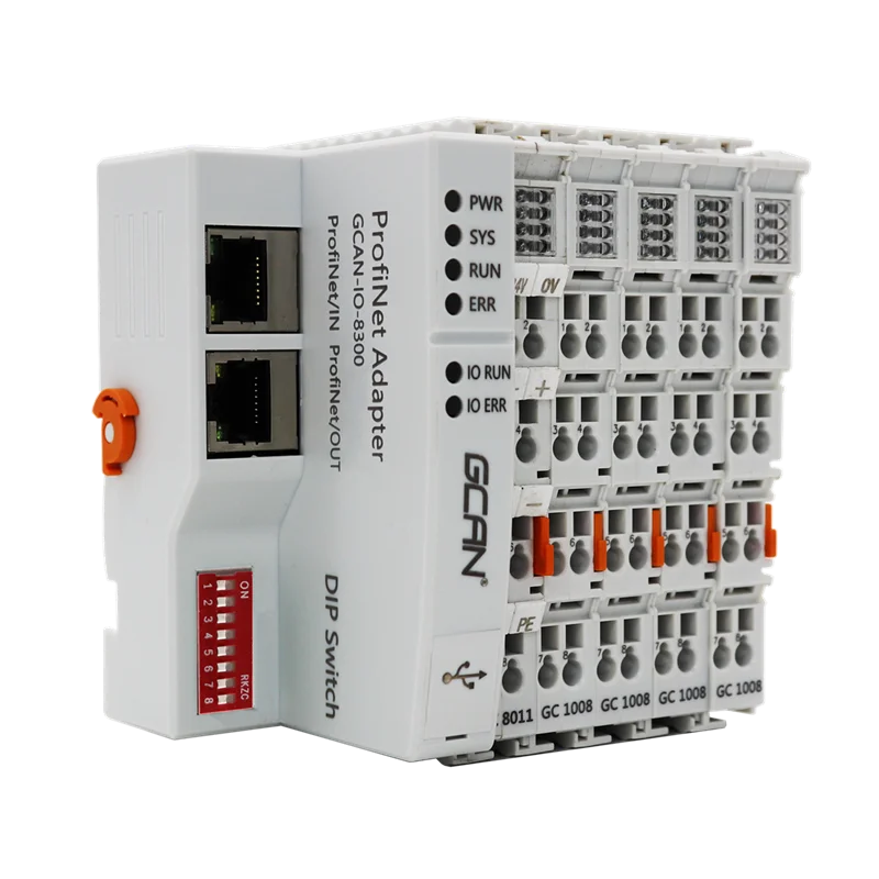 Il modulo I/O remoto GCAN CANopen bus La comunicazione Modbus può espandere ingresso e uscita analogici digitali Accoppiatore CANopen GCAN-8000