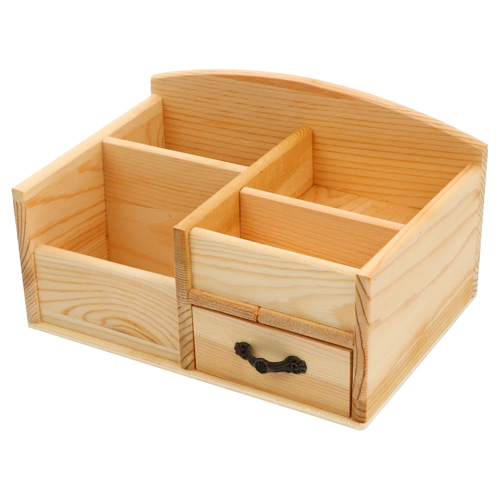 

1 pc Wooden Drawer Storage Box Jewelry Organizer Desktop Container Sundry Box Home Tabletop Organizer Safe Gift