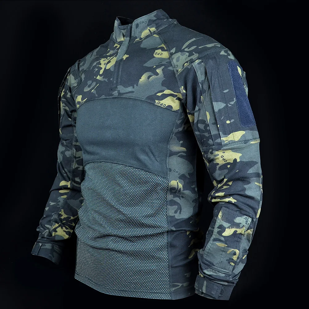 Mege Tactical Camouflage Army Combat Shirt Type II Long Sleeve Breathable Fast Dry Multicam Outdoor Cotton Military Clothing