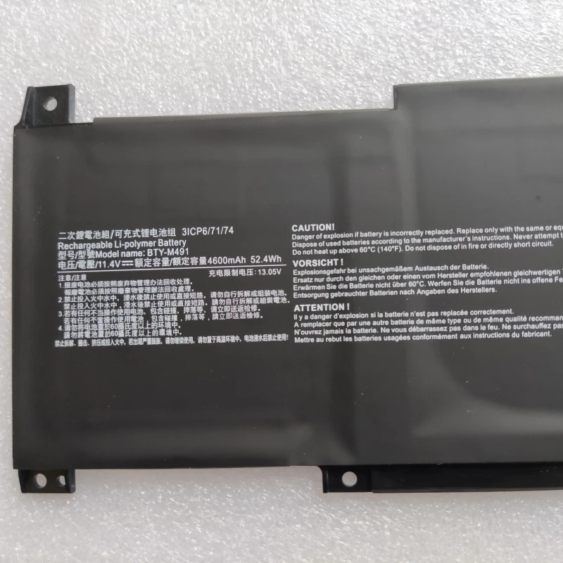 Imagem -02 - Bateria para Msi Modern 15 A10rb041tw A10m A10ras A11sb A4m A4mw Summit B15 A11m Stealth 15m Rozfaro-bty-m491 Ms155k 1551 1552