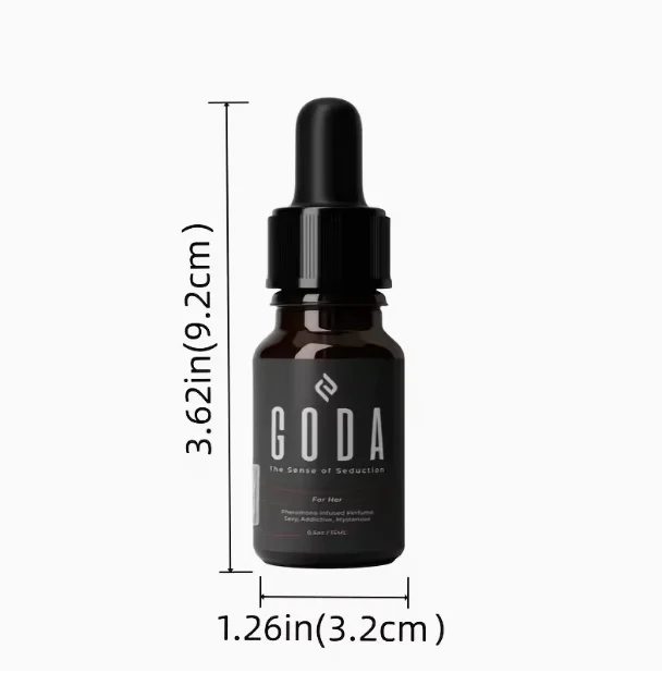 Perfume de feromônios GODA para mulheres – 15ml/0,50 fl. oz