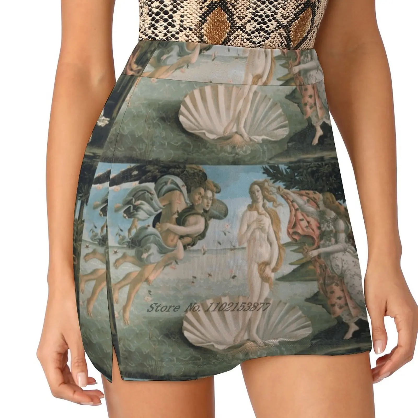 

" The Birth Of Venus " By Sandro Botticelli Women Sports Skirt Tennis Golf Dance Fitness Running Yoga Skirts Botticelli Venus