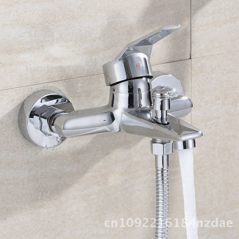 

Chenlu Yashi Triple Bathtub Shower Faucet Wall Concealed Lifting Suit Zinc Alloy Mixer with Bubble Rain Massage Spray